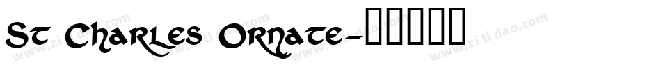 St Charles Ornate字体转换